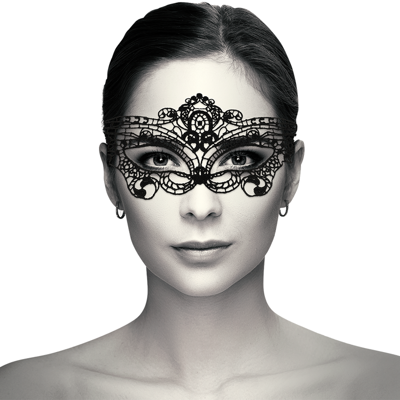 COQUETTE CHIC DESIRE - LACE MASK BLACK