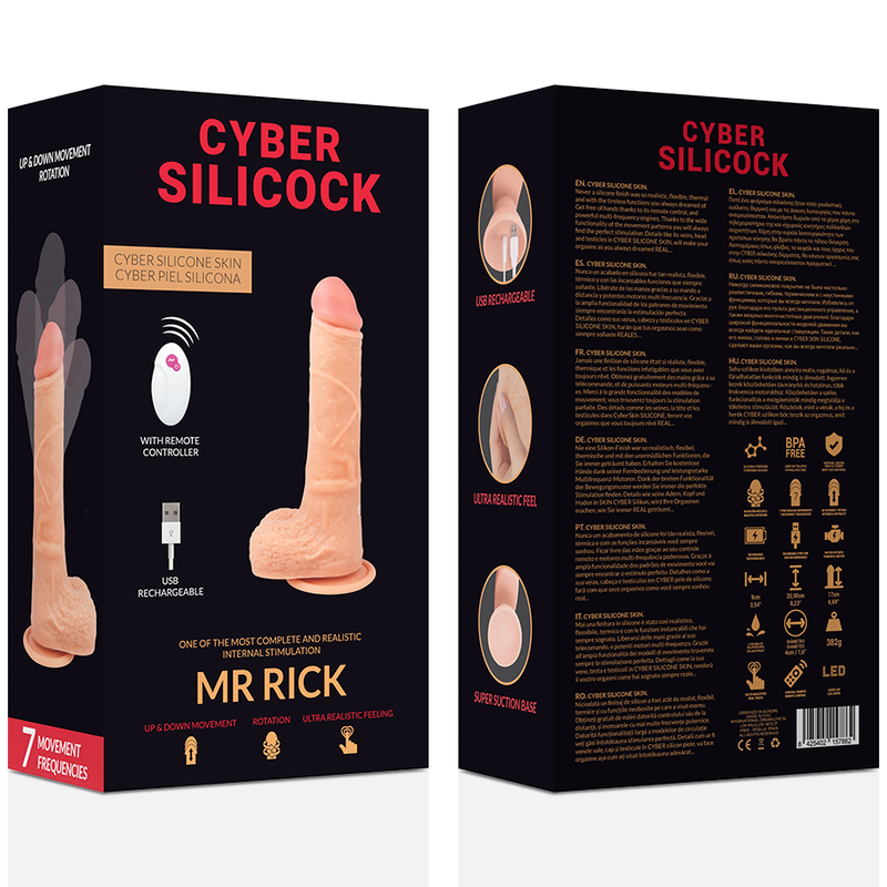 CYBER SILICOCK - REMOTE CONTROL REALISTIC MR RICK 20.9 CM -O- 4 CM