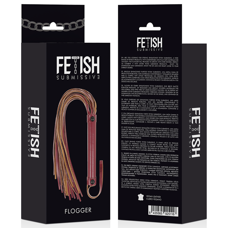 FETISH SUBMISSIVE DARK ROOM - VEGAN LEATHER WHIP